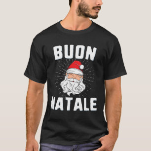 T-shirt Buon natale christmasitaly italien père Noël babbo
