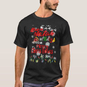T-shirt Buon Natale En Italie Signifie Joyeux Noël Pour Vo
