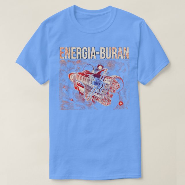 T-shirt Buran Shuttle Energia Rocket (Design devant)