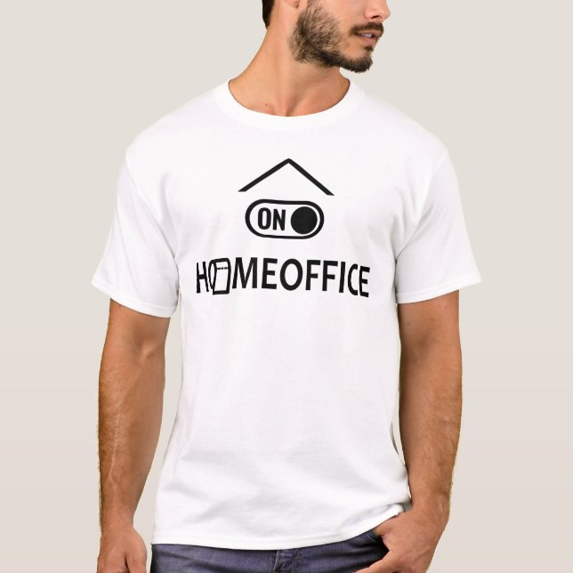 T-shirt Bureau à domicile sur - Travail à domicile sur (Devant)