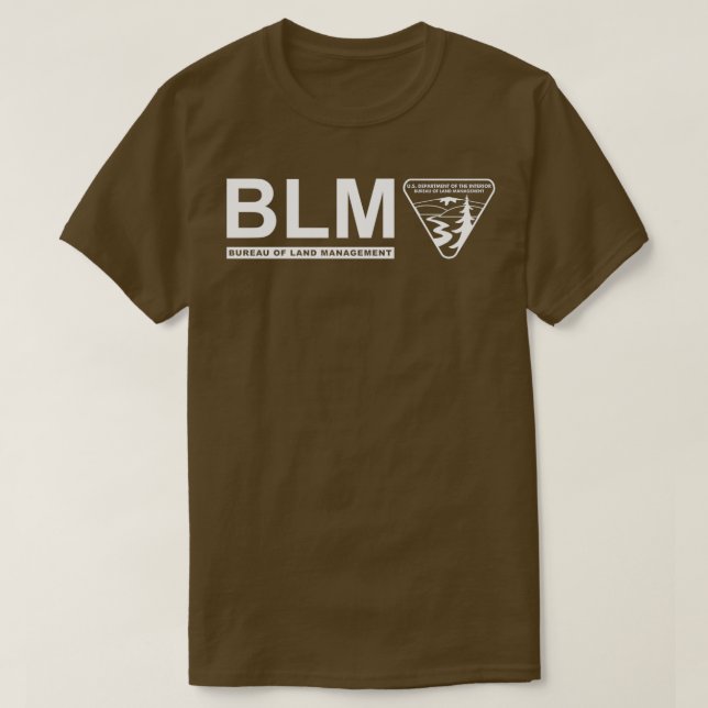 T-shirt Bureau de gestion foncière BLM original Blanc (Design devant)