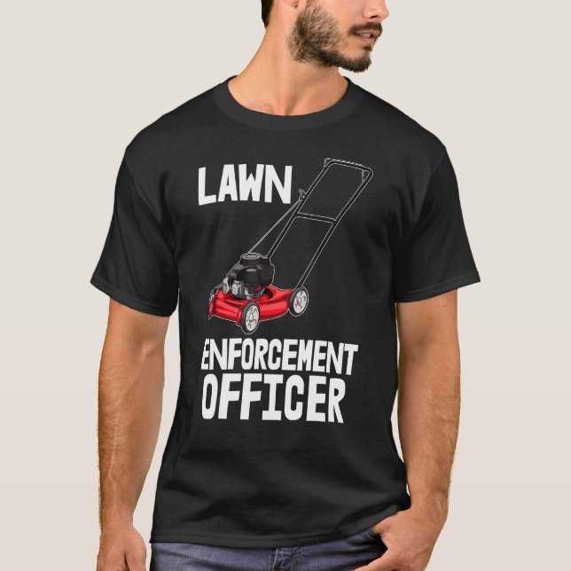 T-shirt Bureau de l'application de la loi Lawn Ouvriers de (Devant)