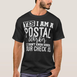 T-shirt Bureau de poste Postman Mailman Service postal