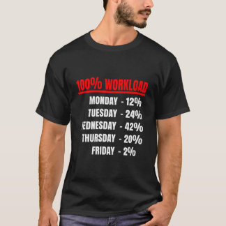 T-shirt Bureau d'efficacité de charge de travail 100
