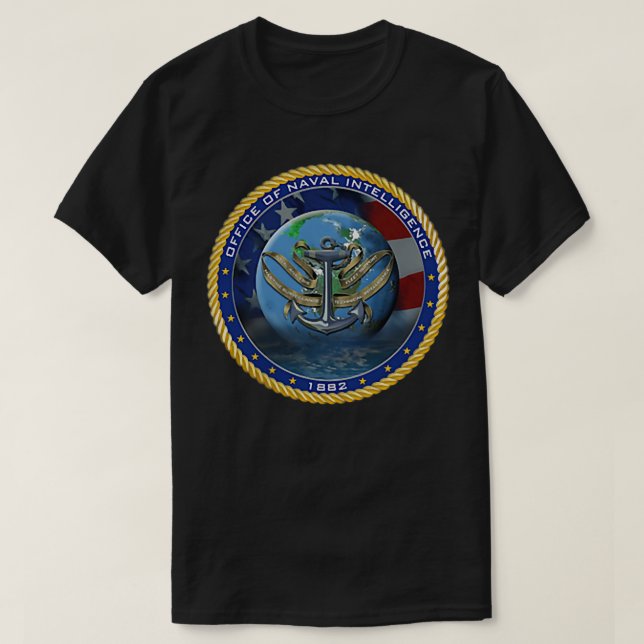 T-shirt Bureau du renseignement de la marine Vet militaire (Design devant)