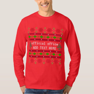 T-shirt Bureau Officiel Personnalisé "Sweater" laid