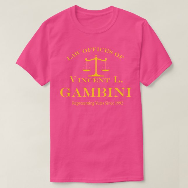 T-shirt Bureaux de droit de Vincent L Gambini vintage (Design devant)