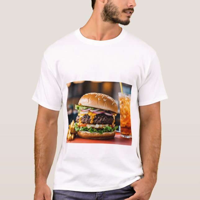 t-shirt burger (Devant)