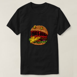 T-shirt Burger affamé
