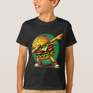T-shirt Burger Dabbing Danser Funny Burger Hamburger Nourr