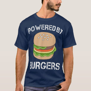 T-shirt Burger drôle alimenté par Burger 