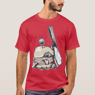 T-shirt Burger fou