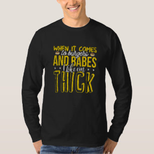 T-shirt Burgers Bébés épais Grosse Fille Aimer BBW Frat Fo