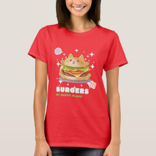 T-shirt Burgers Mon Endroit Heureux