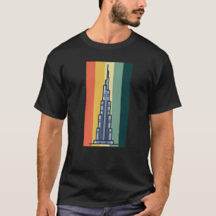T-shirt Burj Khalifa Skyscrapper Dubai Émirats arabes unis