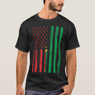 T-shirt Burkina Faso Drapeau Amérique US C'est dans mon AD