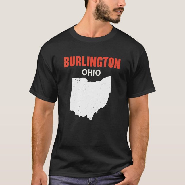 T-shirt Burlington Ohio USA State America Travel Ohioan (Devant)