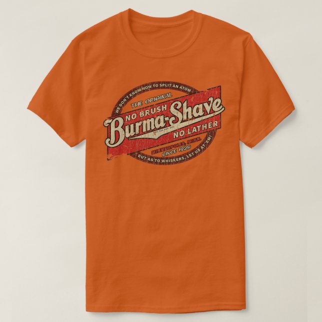 T-shirt BurmaShave 1925 (Design devant)