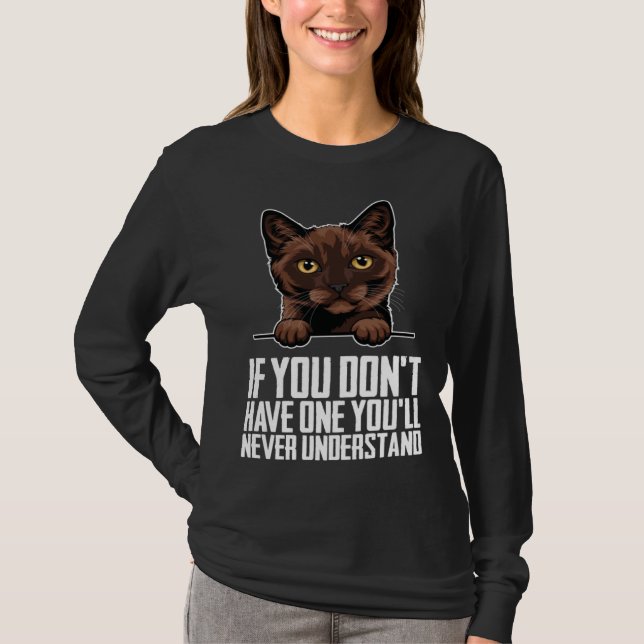 T-shirt Burmese cat  Burmese  Burmese kitten  4 (Devant)