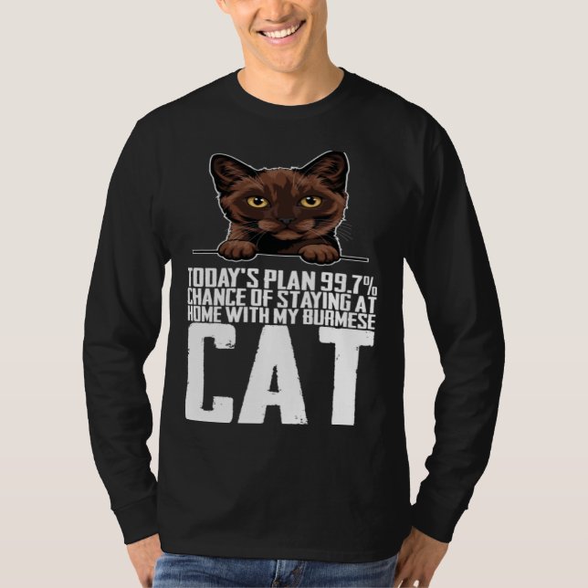T-shirt Burmese mother  Burmese kitten  Burmeses (Devant)