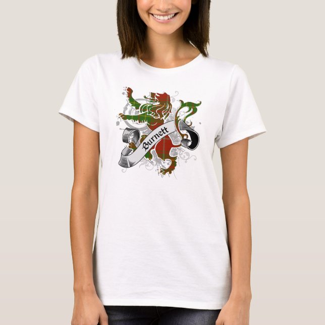 T-shirt Burnett Tartan Lion (Devant)