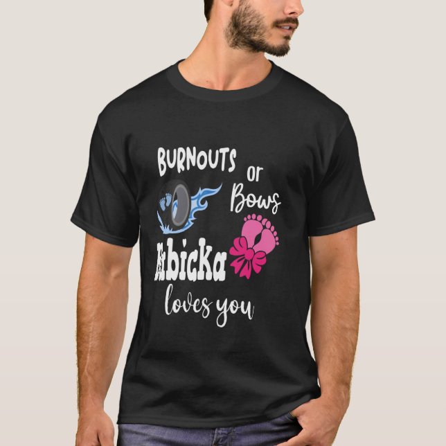 T-shirt Burnouts ou Bows Babicka vous aime Slovaquie Grand (Devant)
