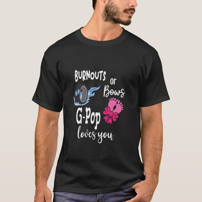 T-shirt Burnouts ou Bows G-Pop vous aime Grand-père spécia (Devant)