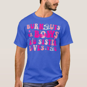 T-shirt Burnouts ou Bows Genre Reveal Party Annonce Gros