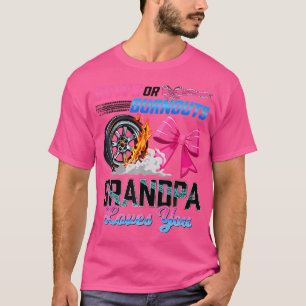 T-shirt Burnouts Ou Bows Genre Reveal Party Grand-pa Annou