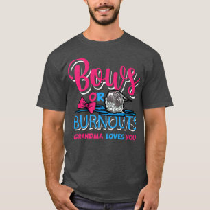 T-shirt Burnouts ou Bows Genre Révéler Baby Party Annonce