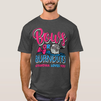 T-shirt Burnouts ou Bows Genre Révéler Baby Party Annonce
