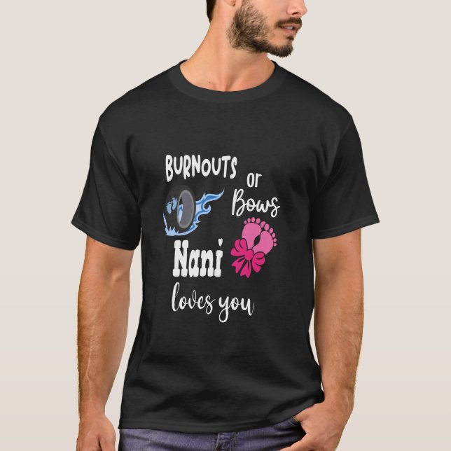 T-shirt Burnouts ou Bows Nani vous aime Inde Grand Indien (Devant)