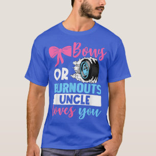 T-shirt Burnouts ou Bows Oncle vous aime Genre Révéler par