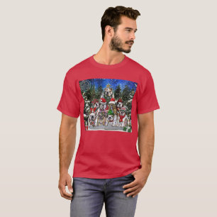 T-shirt Burns Bunch Christmas Français Bulldog Tree