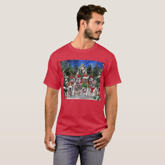 T-shirt Burns Bunch Christmas Français Bulldog Tree