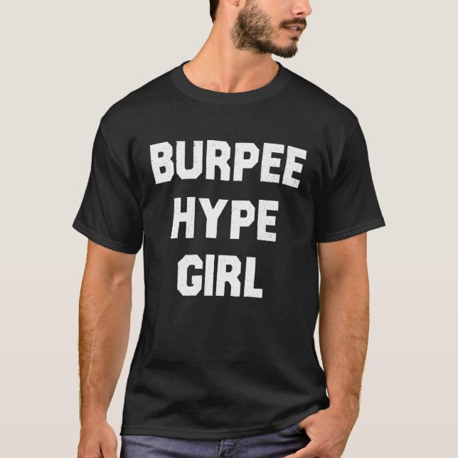 T-shirt Burpee Hype Girl Cropped Workout Gym (Devant)