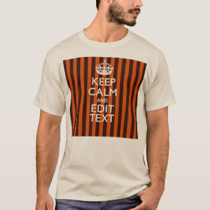 T-shirt Burr Orange Personnaliser Ce Conserver Calme Class