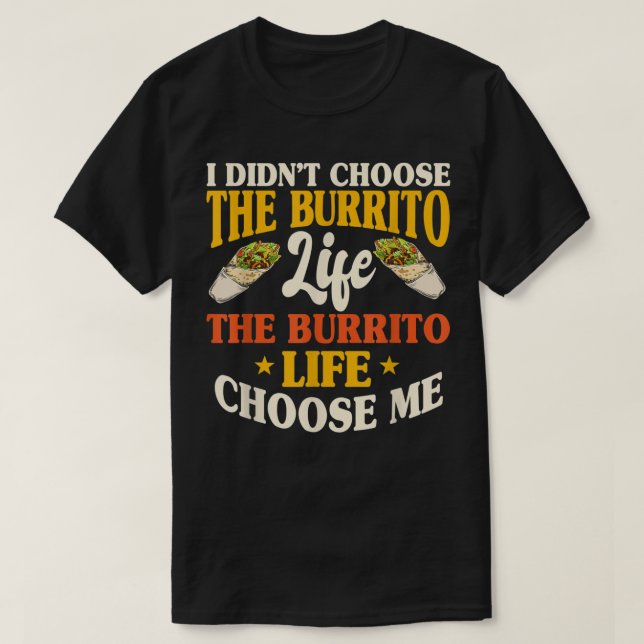 T-shirt Burrito Mexicaine Snack Amoureux T Shirt cadeau, p (Design devant)