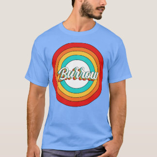T-shirt Burrow Nom Chemise Vintage Burrow Cercle