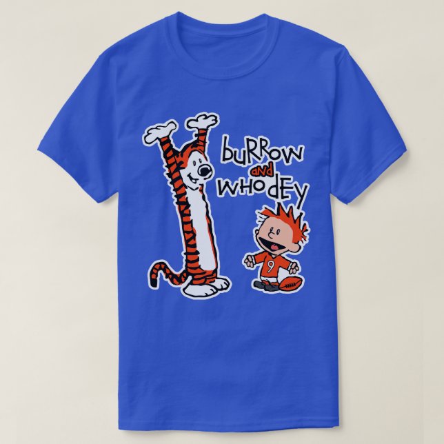 T-shirt Burrow Who Dey (Design devant)