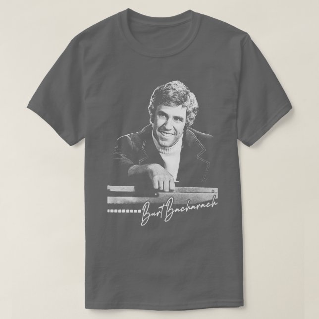 T-shirt Burt Bacharach Retro 60s Design esthétique (Design devant)