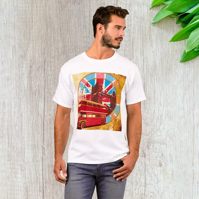 T-shirt Bus Anglais Double Decker (Créateur téléchargé)