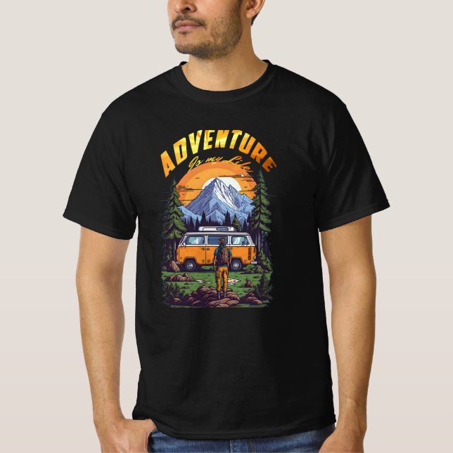 T-shirt Bus d'aventure en plein air (Devant)