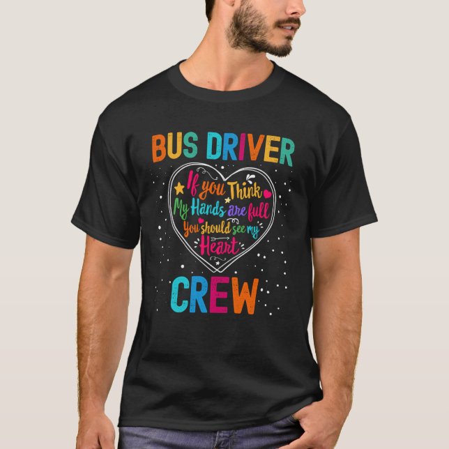 T-shirt Bus Driver Crew Appreciation Week Back to School H (Devant)