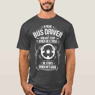 T-shirt Bus Driver School Bus Driver Cadeau Présenté Busma