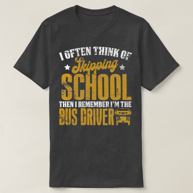T-shirt Bus du conducteur de bus 6 (Design devant)