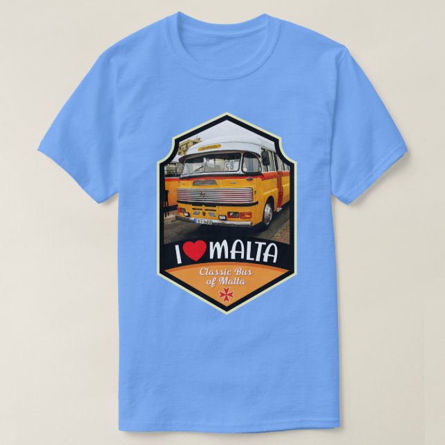 T-shirt Bus maltais Malte (Design devant)