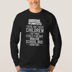 T-shirt Bus Monitor School Bus Attendant Assistant Appreci