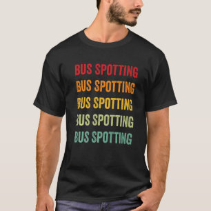 T-shirt Bus Spots Bus Spots Hobbyiste Arc-en-ciel
