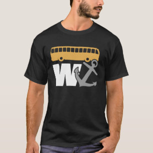 T-shirt Bus W-Ancre Drôle Anglais Dit Slang British Co